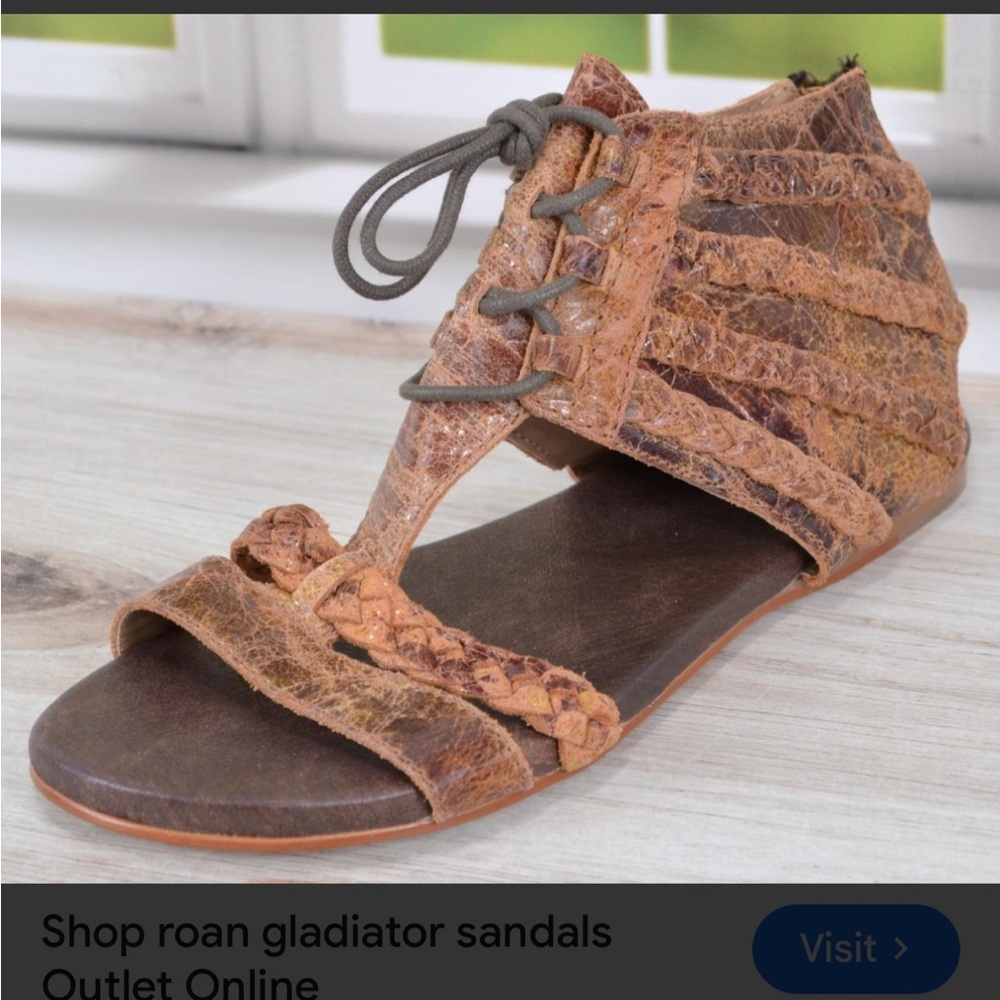 Roan Brown Gladiator Sandals for Women